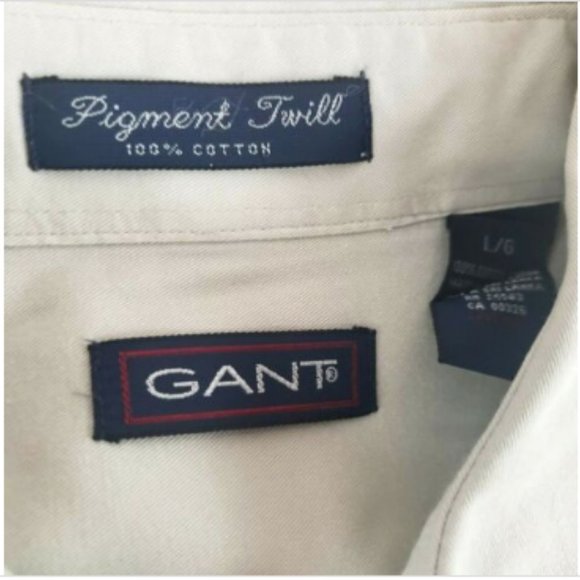 GANT Mens Button Up Long Sleeve Sz L Relaxed Soft - Picture 4 of 8